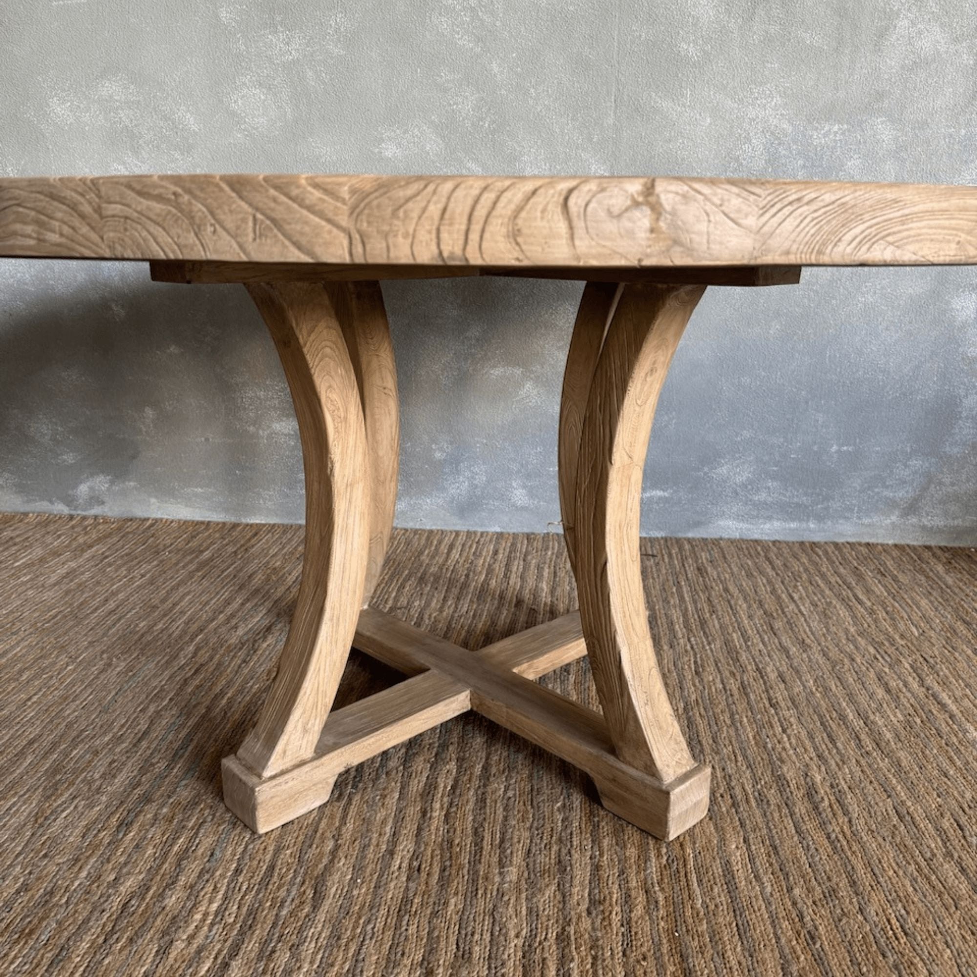 Saville Elm Dining Table - D1500mm Dining Furniture Beachwood Designs