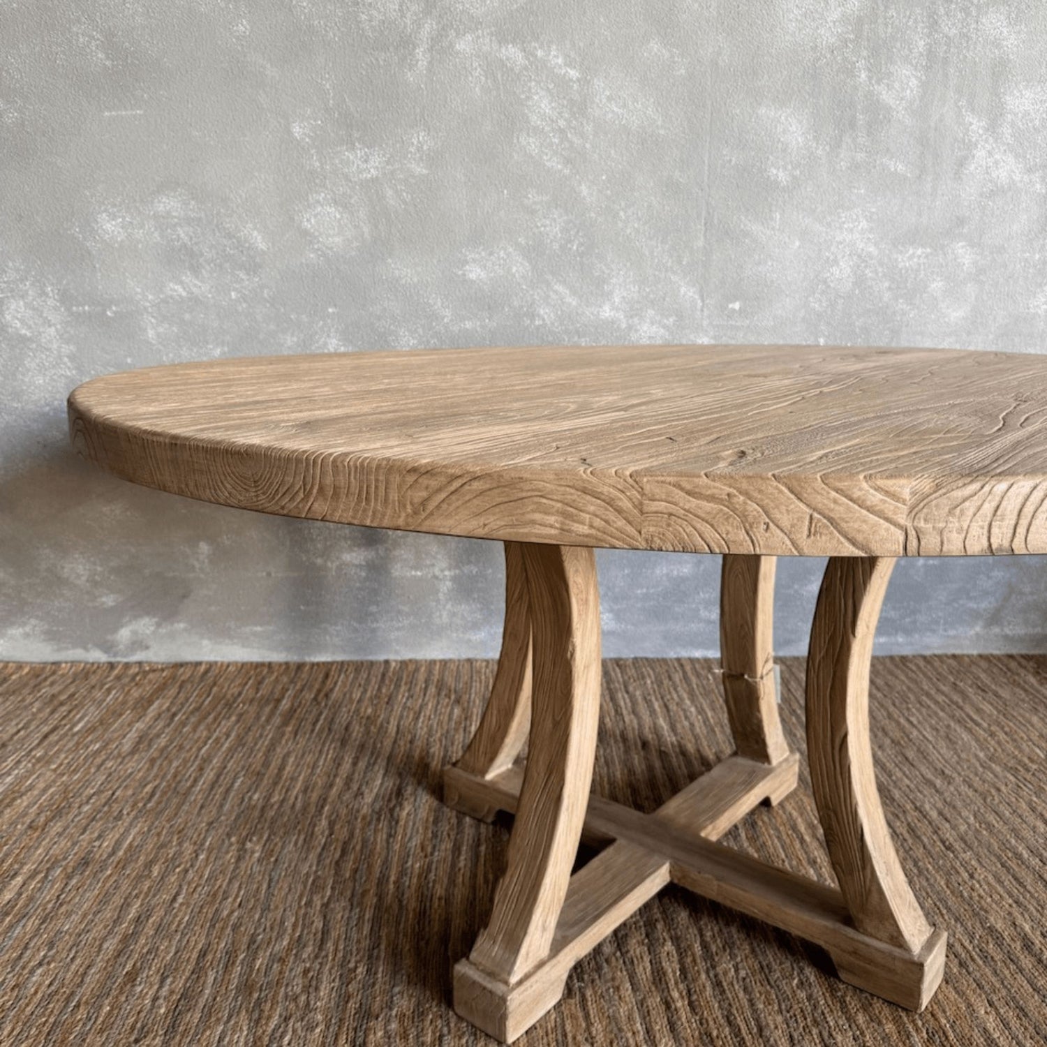 Saville Elm Dining Table - D1500mm Dining Furniture Beachwood Designs