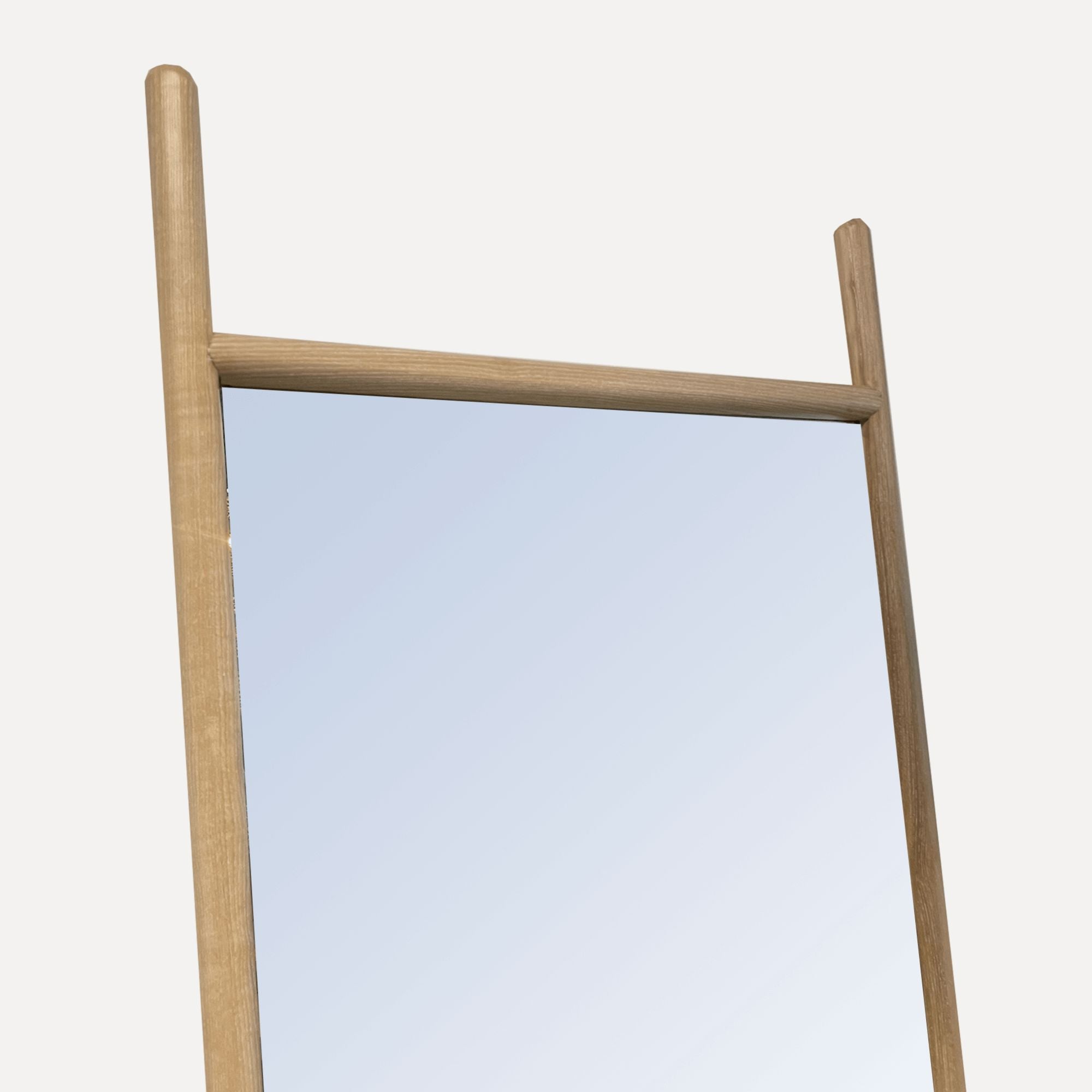 Scandi Rounded Mirror - 800W x 2100H - Limed Ash Homewares Beachwood Designs 