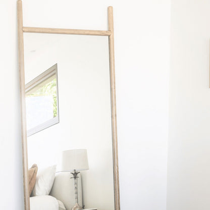 Scandi Rounded Mirror - 800W x 2100H - Limed Ash Homewares Beachwood Designs 