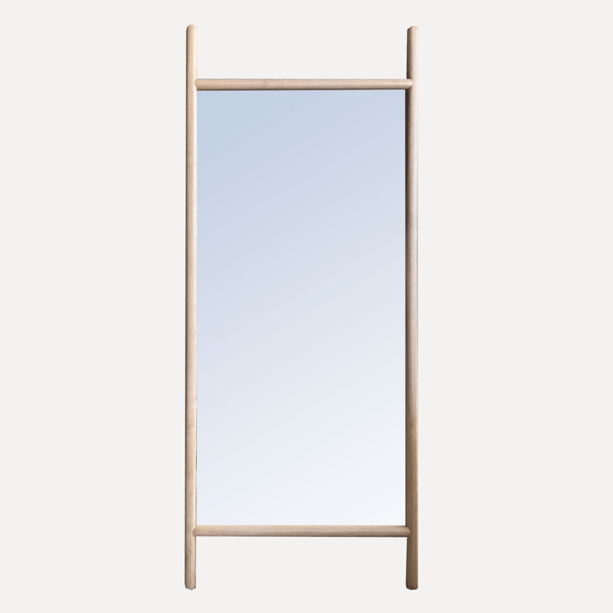 Scandi Rounded Mirror - 800W x 2100H - Limed Ash Homewares Beachwood Designs 
