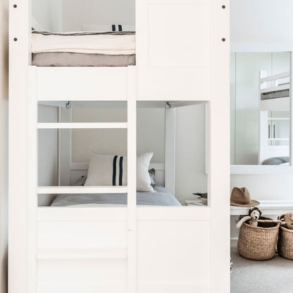 Single Bunk Beds - Fixed Ladder Bedroom Furniture Beachwood Designs 