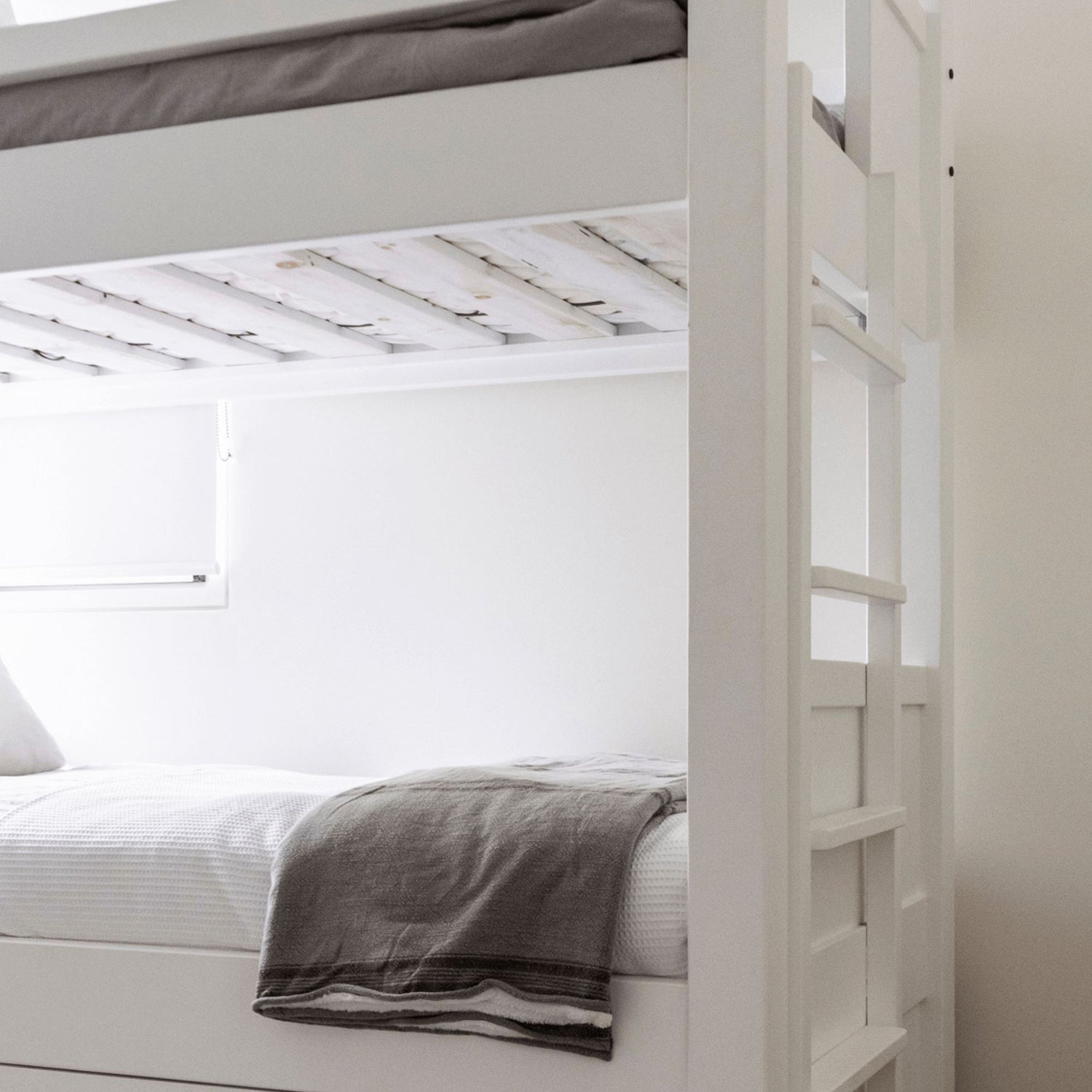 Single Bunk Beds - Fixed Ladder Bedroom Furniture Beachwood Designs 
