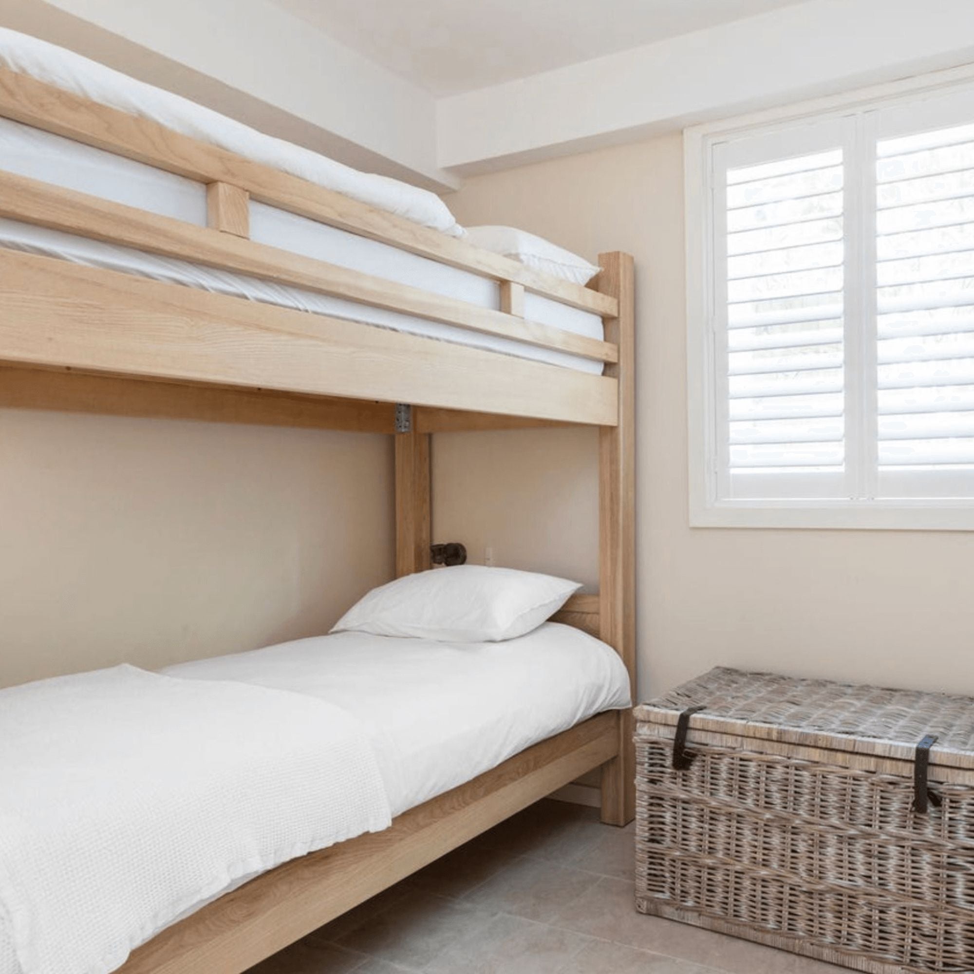Single Bunk Beds - Fixed Ladder Bedroom Furniture Beachwood Designs 