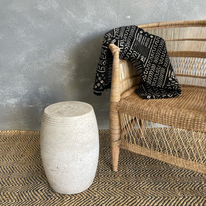 Solid Stone Stool Living Furniture Beachwood Designs