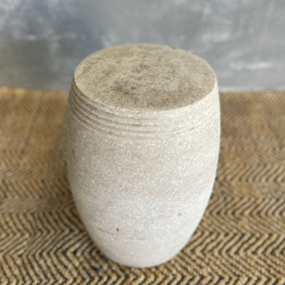 Solid Stone Stool Living Furniture Beachwood Designs 