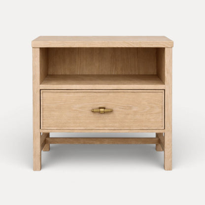 Sorrento Bedside L600mm Bedroom Furniture Beachwood Designs Limed Ash 