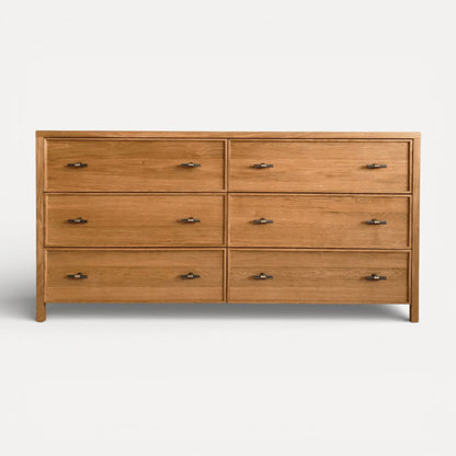 Sorrento Chest of Drawers L1600mm - Natural Oak Bedroom Furniture Beachwood Designs 