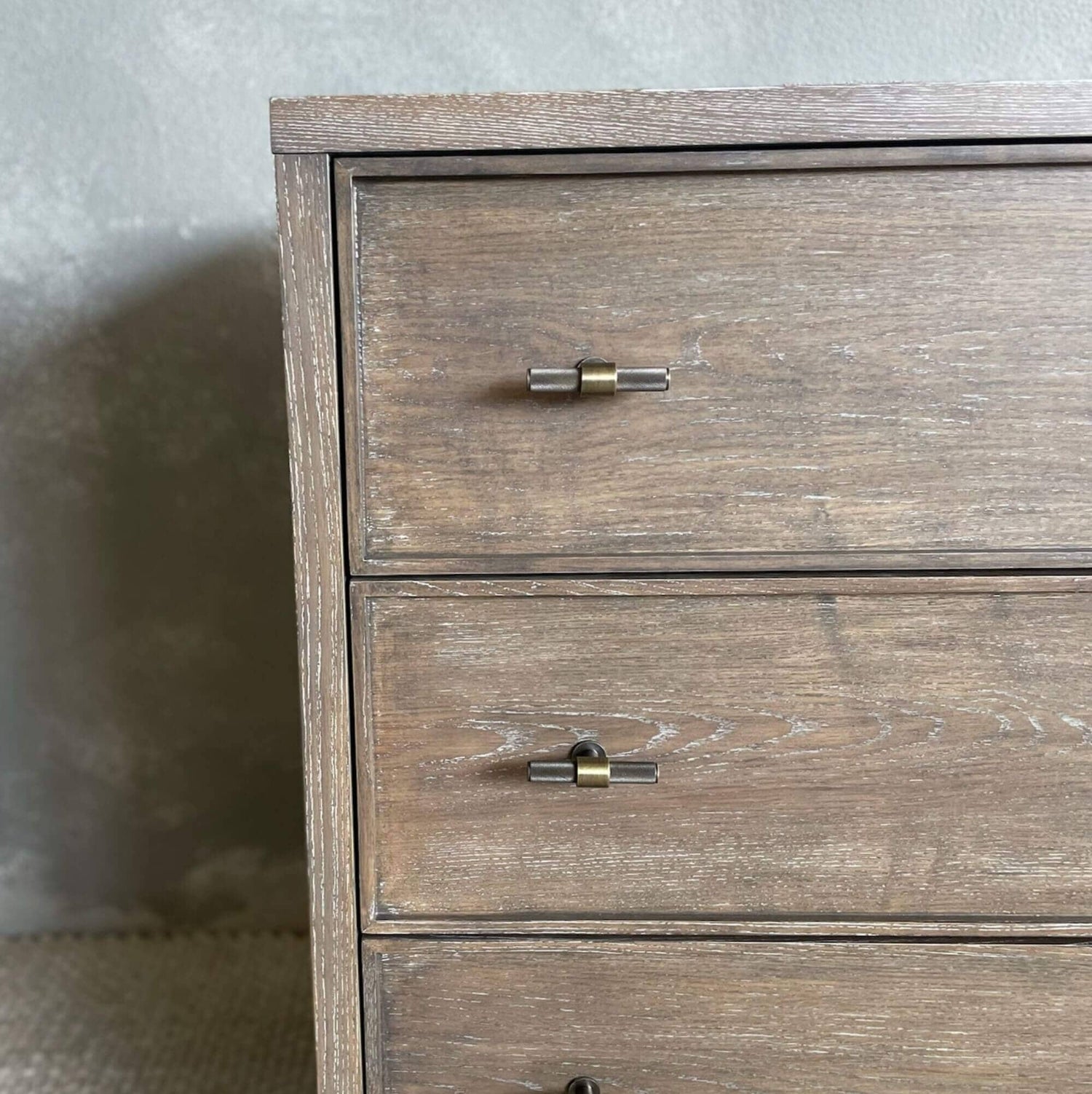 Sorrento Chest of Drawers L1600mm - Smoked Grey Bedroom Furniture Beachwood Designs 