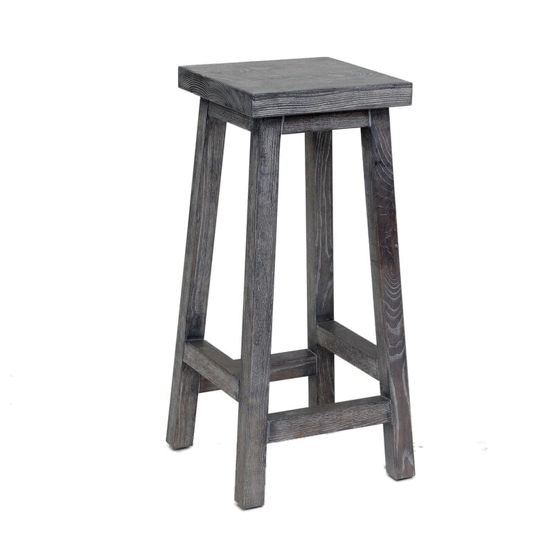 Square Bar Stool Dining Furniture Beachwood Designs Grey Limed 