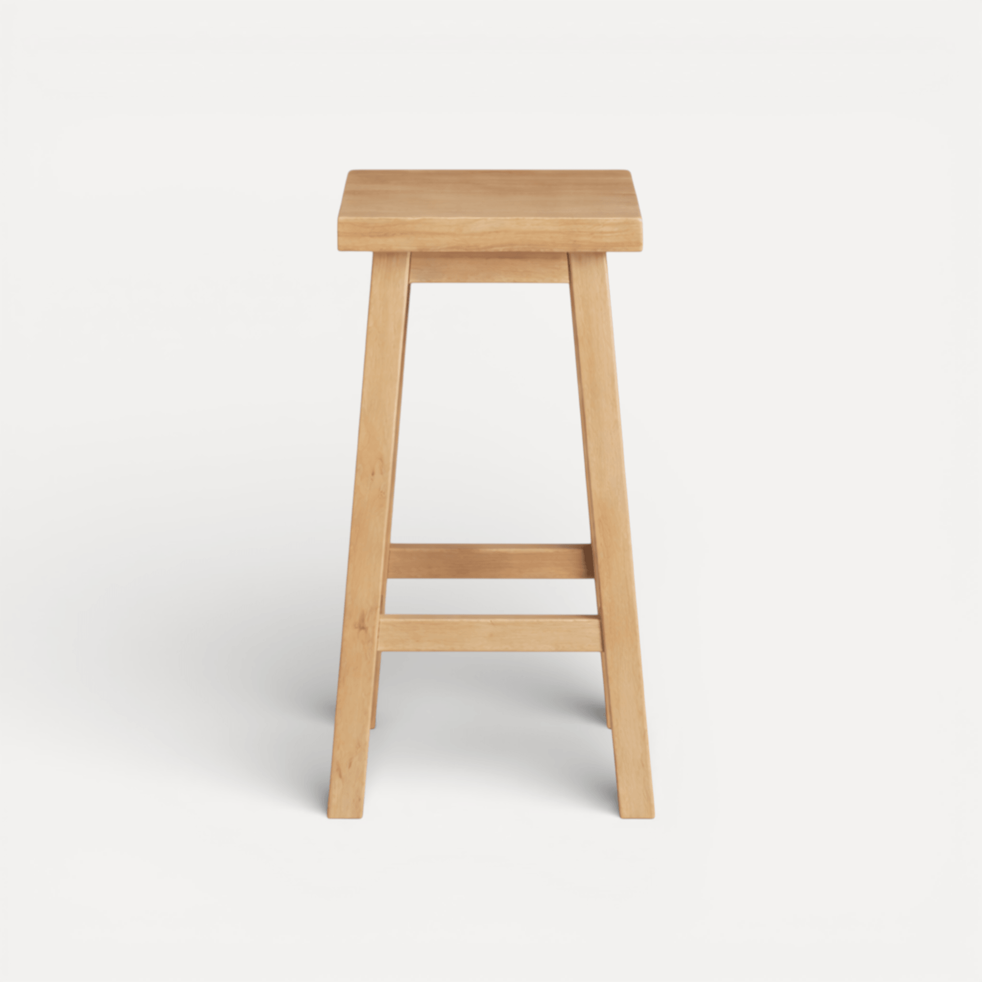Square Bar Stool - Limed Ash