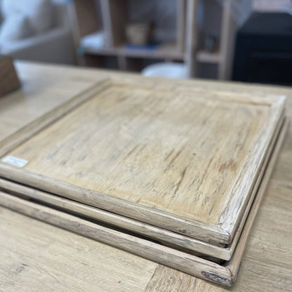 Square Timber Tray Homewares Beachwood Designs 