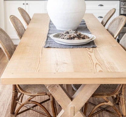 Beachwood Designs-The Custom Cross Base Dining Table