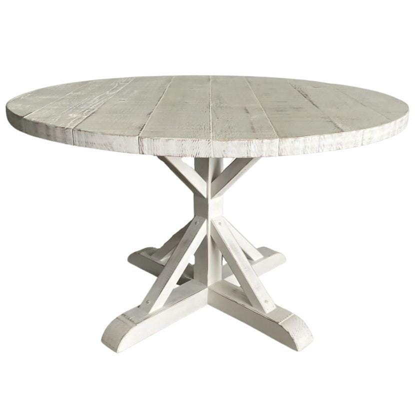 The Custom Round Pedestal Dining Table Dining Furniture Beachwood Designs 