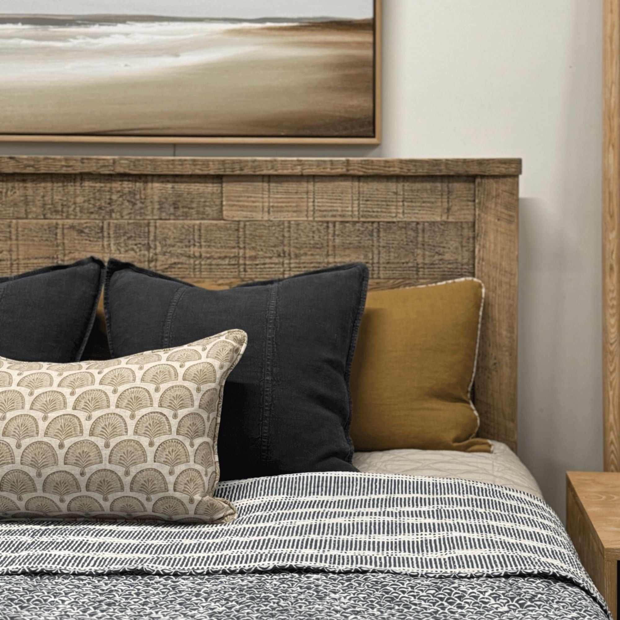The Custom Timber Bed Bedroom Furniture Beachwood Designs 