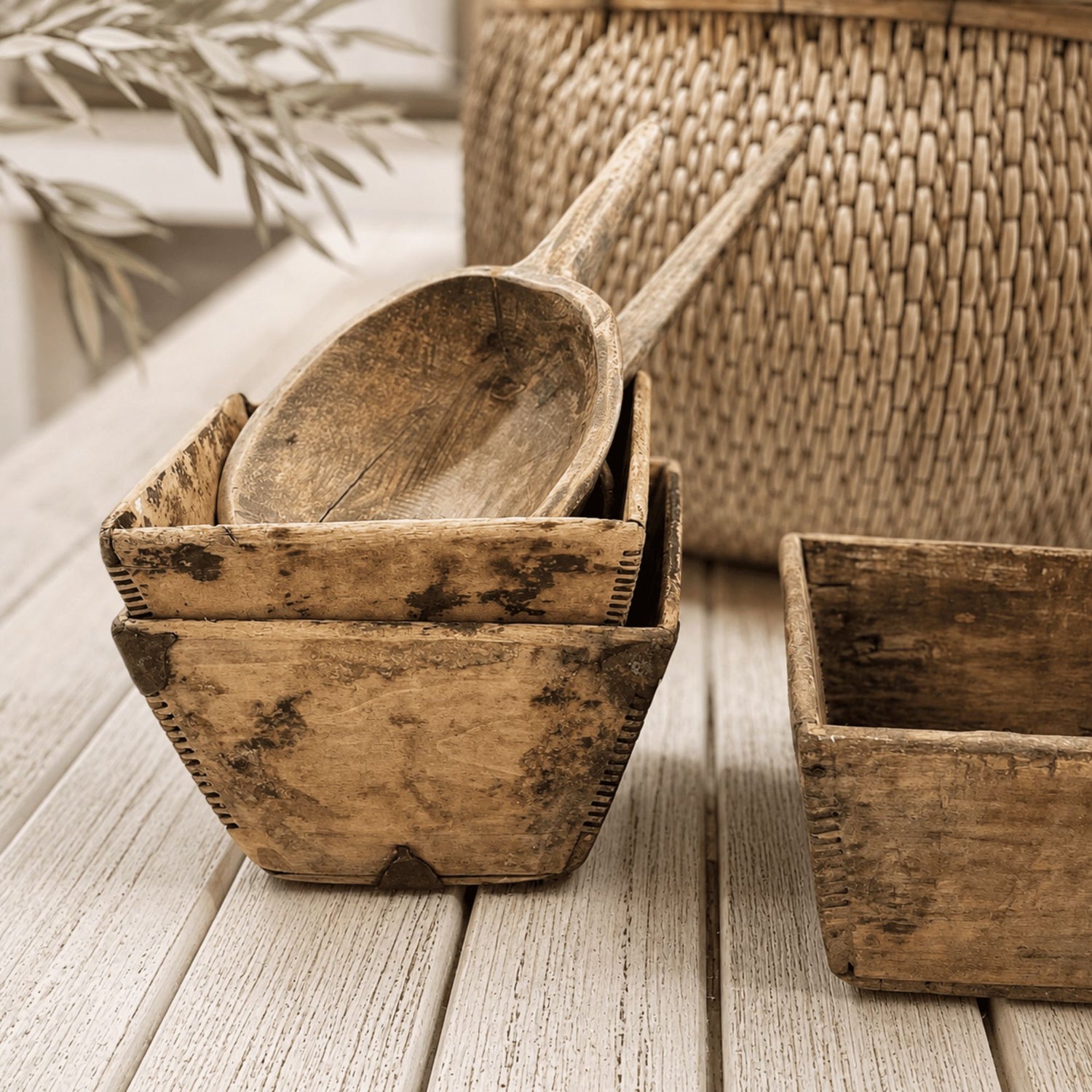 Timber Rice Measuring Bowl Homewares Beachwood Designs 