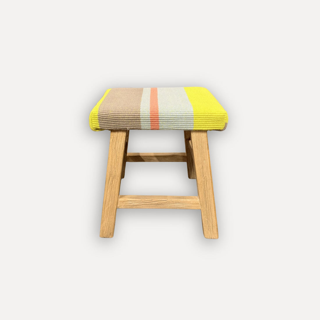 Upholstered Elm Stool - Limited Edition - Navy Dining Furniture Beachwood Designs 