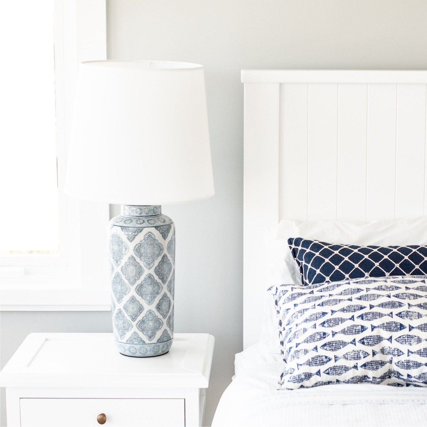 V-Groove Bed Bedroom Furniture Beachwood Designs White