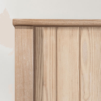 V-Groove Bed - Queen Bedroom Furniture Beachwood Designs Limed Ash 