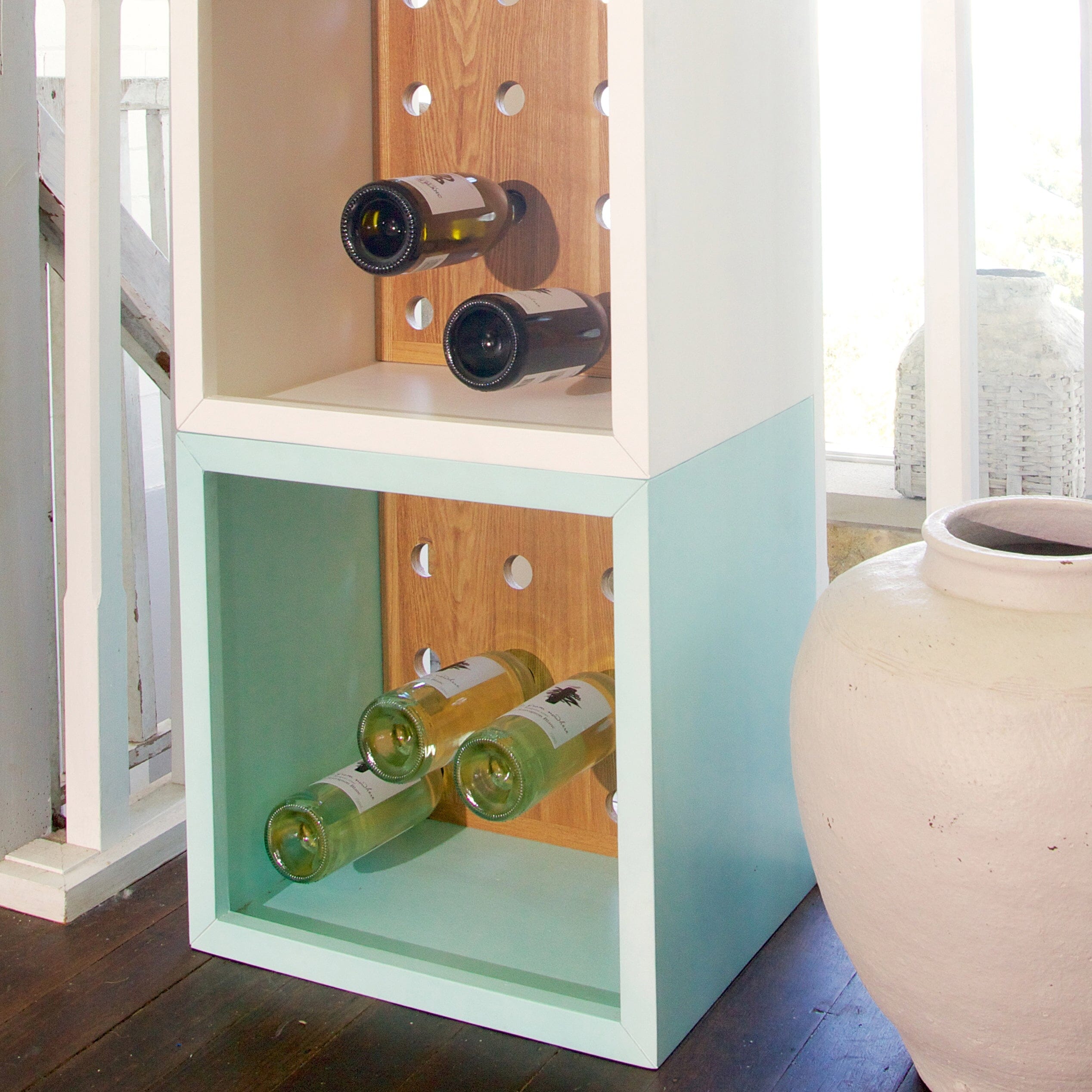 Wine Rack - Distant Blue Office &amp; Storage Furniture Beachwood Designs 