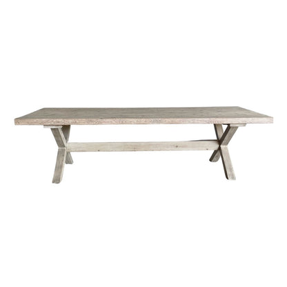X-Base Reclaimed Pine Dining Table Dining Furniture Beachwood Designs 