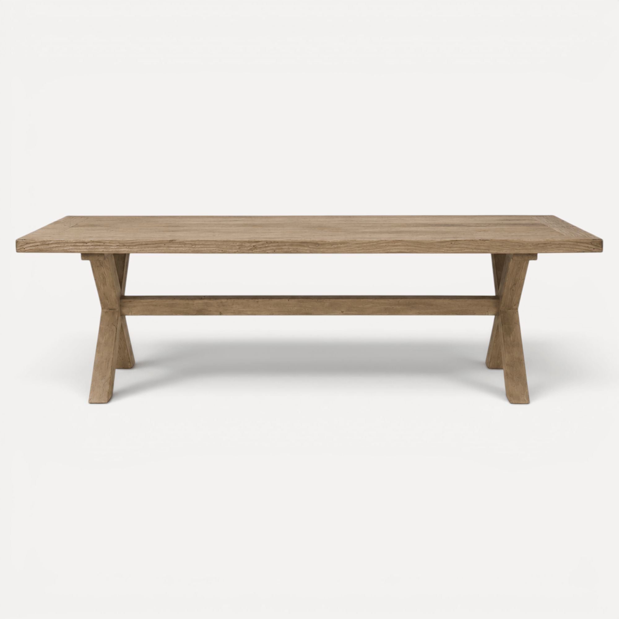 X-Base Reclaimed Pine Dining Table Dining Furniture Beachwood Designs Natural 