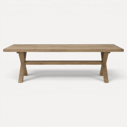 X-Base Reclaimed Pine Dining Table Dining Furniture Beachwood Designs Natural 