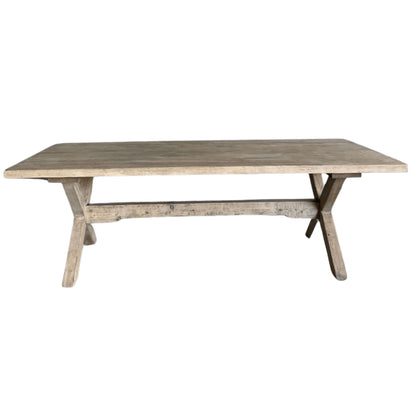 X-Base Reclaimed Pine Dining Table Dining Furniture Beachwood Designs Natural 